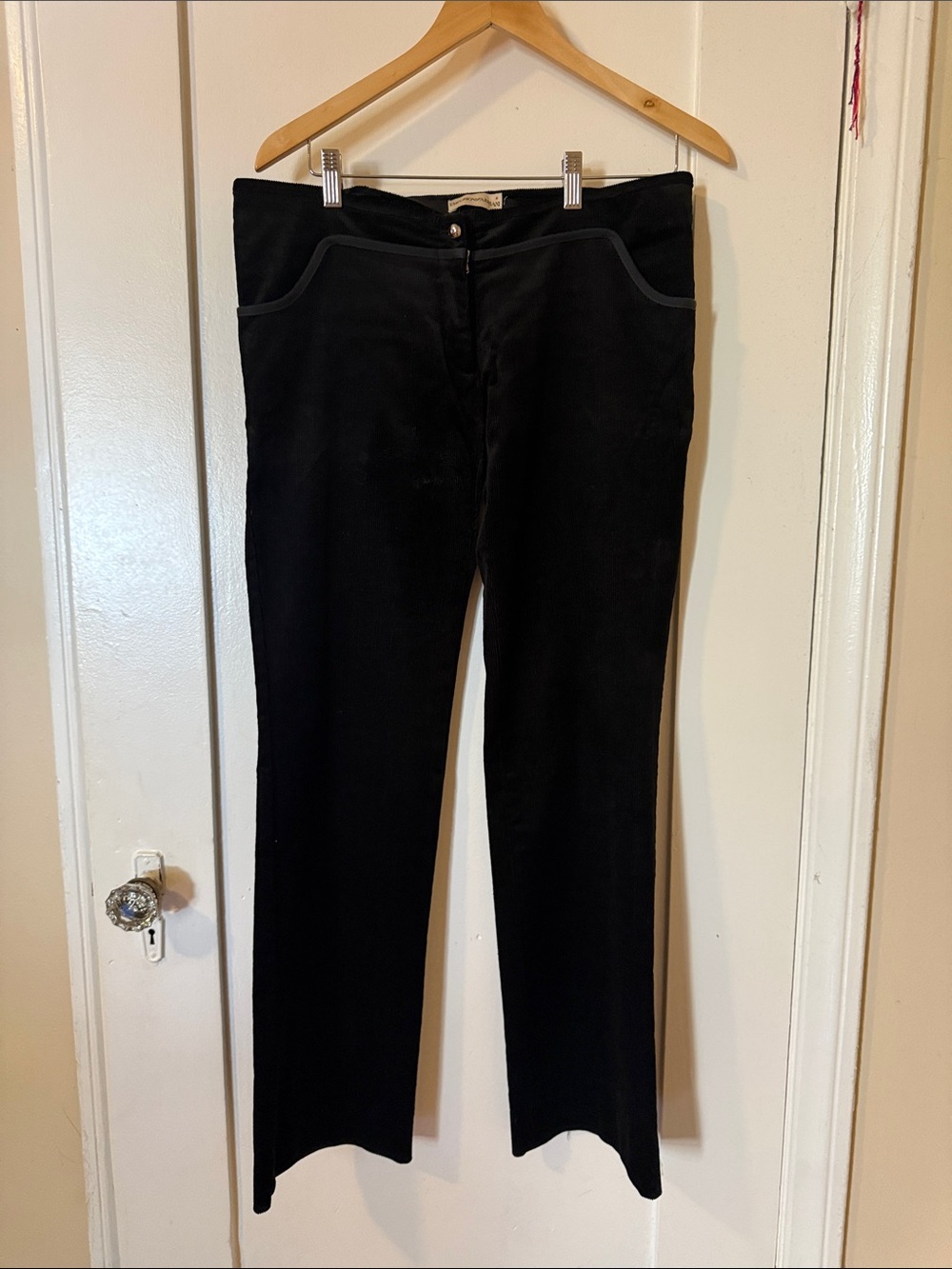 Emporio Armani Black Straight-Leg Women’s Pants